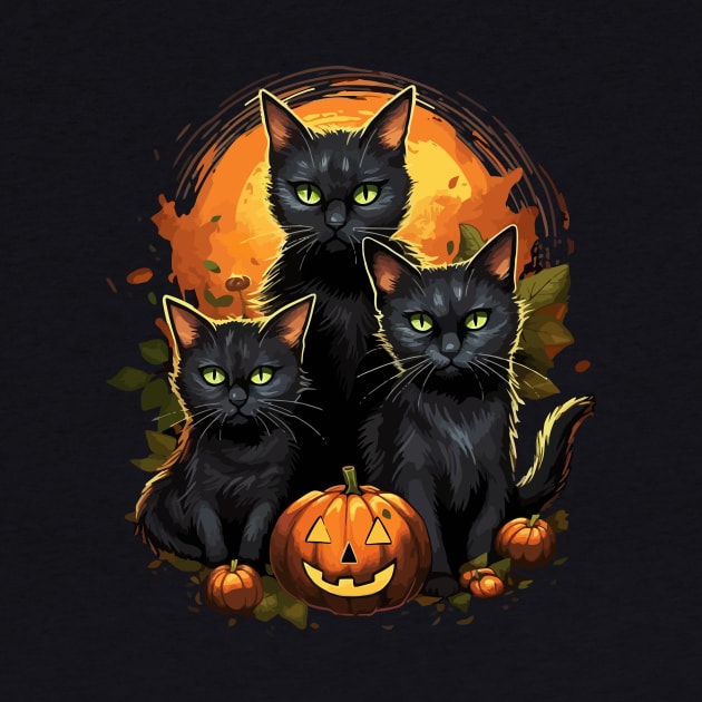 Halloween Cute Black Cats Lover by Ramadangonim